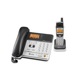  Telephone,w/Answering Sys.,w/1 Handset,5.8GHz,2/Line,BK/SR 