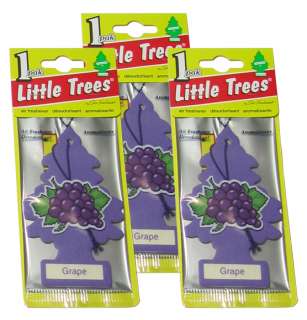   Trees Hanging Car and Home Air Freshener, Grape (Pack of 3)  