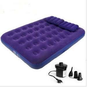  Double person air mattress inflatable bed send 2 pillow 