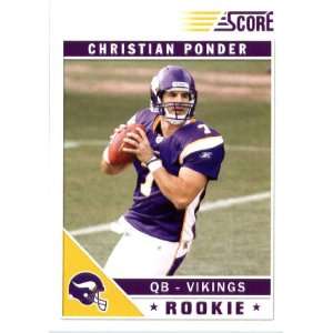 Ponder RC   Minnesota Vikings (field in background dropping back) (RC 