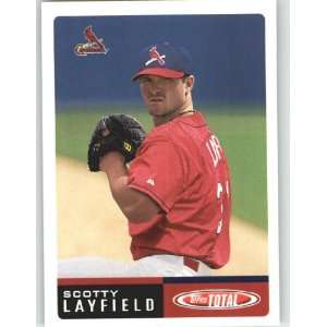  2002 Topps Total #823 Scotty Layfield RC   St. Louis Cardinals (RC 