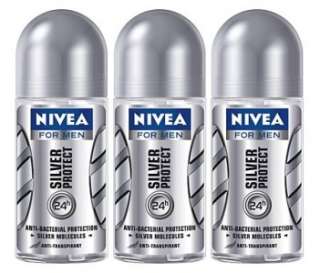   Men Silver Protect Deodorant Roll on 50 ml (3 Pack), 