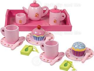 Afternoon Tea Party 20 Pc Set Wooden Childrens Toy NEW  