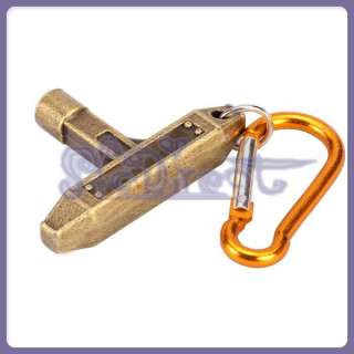 Premium Bronze Metal Drum Skin Tuning Key w Carabiner Easy hanging 