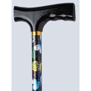  Straight Adjustable Aluminum Cane, Butterfly Health 