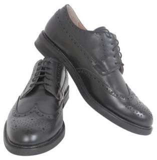 Crew Reed Leather Wing TIps Black size 9  