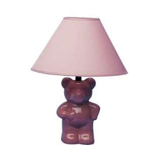 Ceramic Teddy Bear Lamp   Pink (13).Opens in a new window