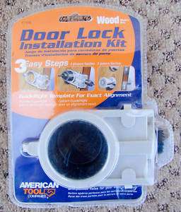 American Tool 17105 Door Lock Installation Kit Wood  