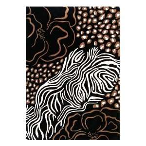  Modern Area Rugs 5x8 Carpet Animal Print Safari Black 