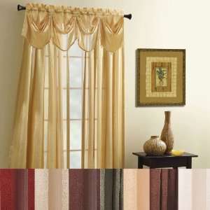  Chapel Hill Tanzania Semi Sheer Valance 84x12 Gold 