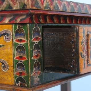 Antique Elaborate Hand Painted Console/Table from Gensu, China c.1860 