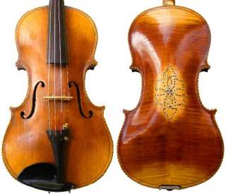 RARE 19th C INLAID VIOLIN, GORGEOUS, ANTIQUE SACHSEN, GERMAN (SAXONY 