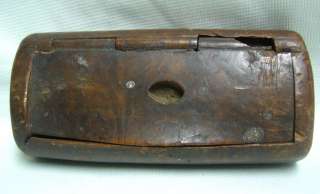 ANTIQUE BURL WOOD TOBACCO SNUFF BOX CIRCA 1840  