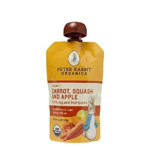 Peter Rabbit Organics Carrot, Squash & Apple Puree Snack 4.4 Oz. Pouch