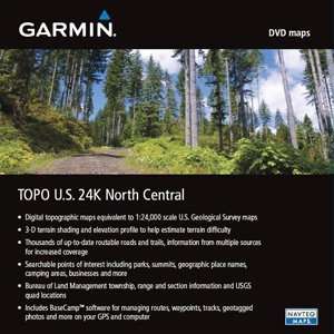  Garmin TOPO U.S. 24K North Central Digital Map   North 