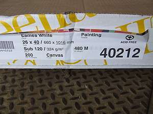 EAMES WHITE 26 x 40 Canvas Art Paper for Painting Pack of 200 Sheets 