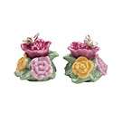   Albert Dinnerware, Old Country Roses Butterfly Salt and Pepper Shakers