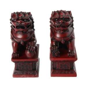  Foo (Fu) Dogs Statues Chinese Guardian Lions Statue, 5 
