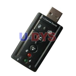 USB to 3D AUDIO SOUND CARD ADAPTER VIRTUAL 7.1 Channel  