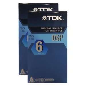  TDK 2 Pack DSP T 120 Video Tape Electronics