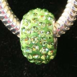  Authentic Swarovski Crystal Covered Bead Green for Pandora 