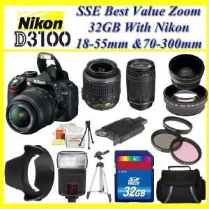  Vr Lens + Sigma 70 300mm f/4 5.6 DG Macro Autofocus Lens for Nikon 