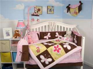 SoHo Delightful Garden Baby Crib Nursery Bedding 13 pcs Set included 