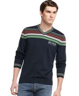 Hugo Boss Green Sweater, Valthazar Pro V Neck Sweater