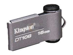    Kingston DataTraveler 108 16GB USB 2.0 Flash Drive (Gray 