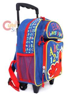 Sesame Street Elmo Shcool Rolling Backpack Roller Bag 3