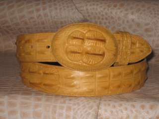 Embossed Crocodile Buttercup Belts  