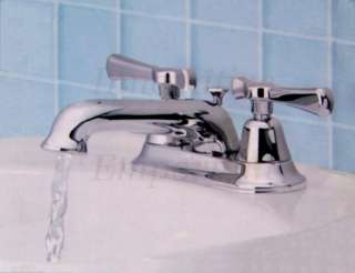 Classic Bathroom Faucet Traditional Sink Retro Nickel 2  
