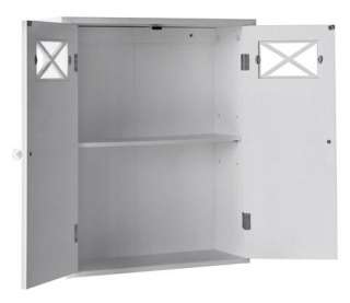 New Dawson Bathroom Wall Cabinet With 2 Doors   White  