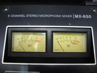 Sony MX 650 6 Channel Mic Microphone / Phono Mixer Preamp  