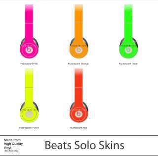 Beats Solo Skin Kit Neon Series, Pink, Green, Yellow, Red, Orange by 