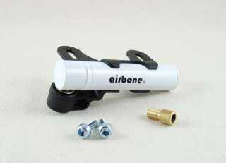 New Airbone Pocket Bike Pump Bicycle Air Pump   White  