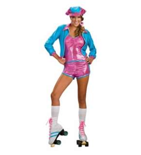 Roller Skate Girl Rock Disco Costume Adult Large *New*  