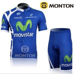 2011 HOT MOVISTAR TEAM Cycling Bike Short sleeve jersey +shorts  