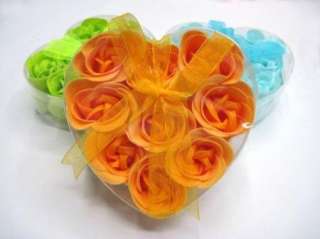 9pcs Gift Colors Flower Bath Body Soaps Soap Rose Petal  