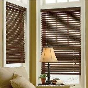 Distressed Wood WIndow Blinds     