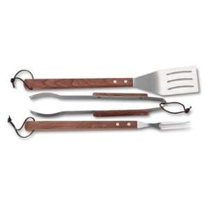  Charcoal Companion Pro Chef 3 Piece Barbeque Tool Set 