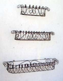   Sizes   Several Colors Metal Window Boxes, Wrought Iron Wall Planter