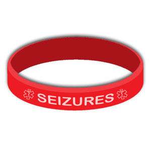 SEIZURES Medical ID Wristband Bracelet / Epilepsy  