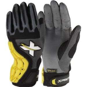  Girls Gray/Black HAMMR Protective Gloves   Equipment   Baseball 