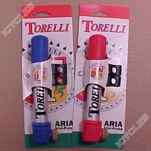  Torelli Aria Mini Bike Pump In Red