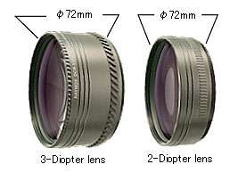   macro close up lens is made of two independent lenses of 2 diopter