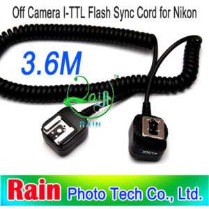 6M Off Camera I TTL Flash Sync Cord for Nikon SC 28  