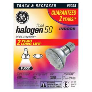   Recessed 50 Watt Halogen Indoor Flood Light Bulb.Opens in a new window