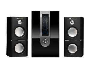   Speakers w/Subwoofer & Remote   5.25 Drivers, 20Hz to 20kHz, 80 Watts