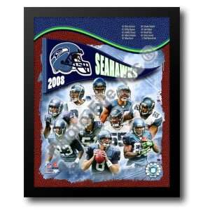  2008 Seattle Seahawks Team Composite 12x14 Framed Art 